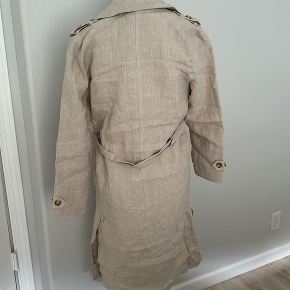 Movint Linen trench coat - Picture 2 of 4